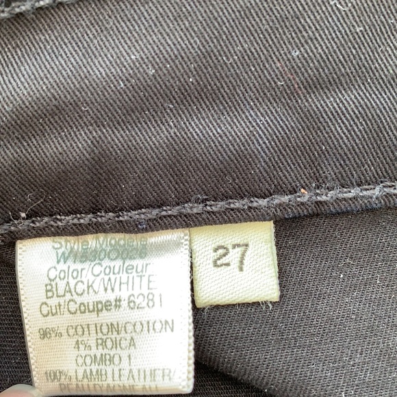 Rag & Bone Jeans Jodphur Black and White Size 27 - Picture 6 of 10